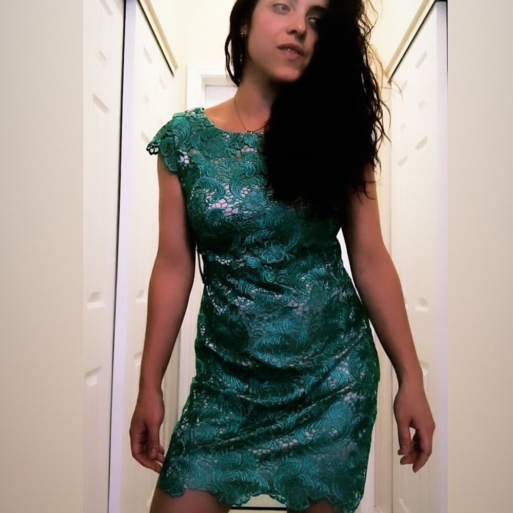 Eliza J size 4 embroidered dress